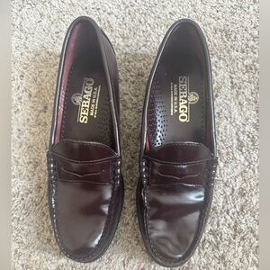 Sebago Women's Dark Brown Leather Loafers size 9N